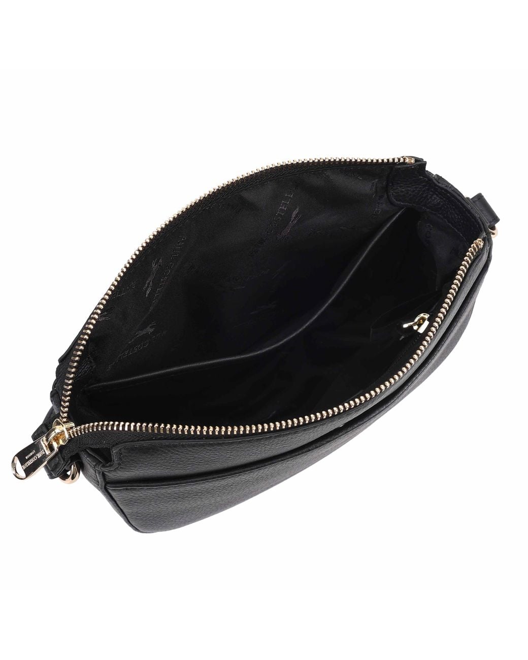 Paul Costelloe Black Hazara Leather Crossbody Bag