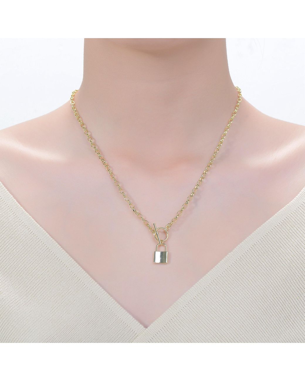 Genevive Jewelry Metallic Rachel Glauber Colored Locket Charm Necklace