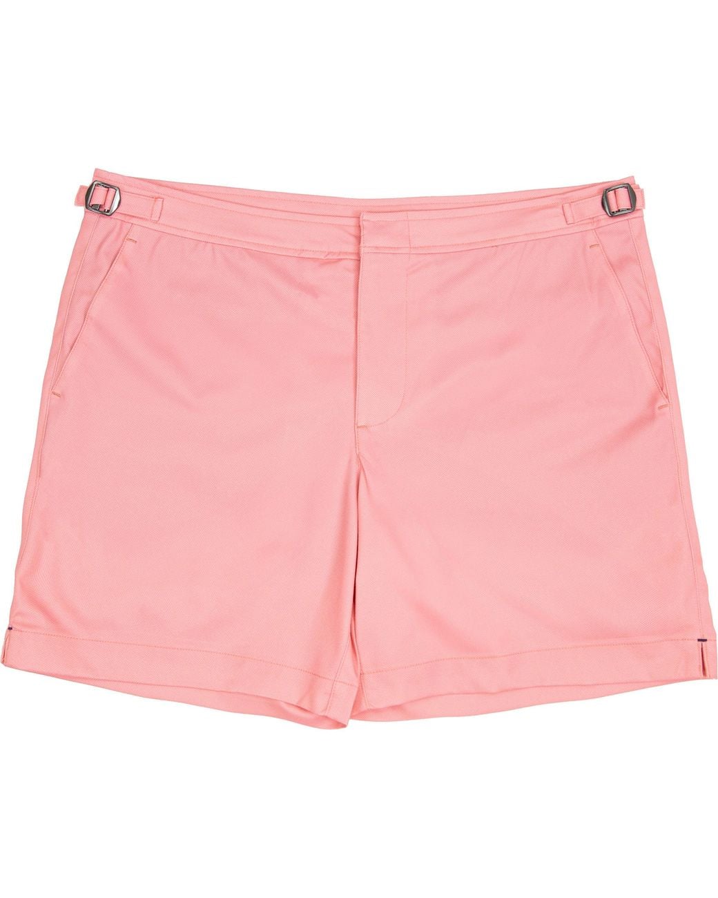 Lords of Harlech Pink Neptune Oxford Tailored Swim Short for men