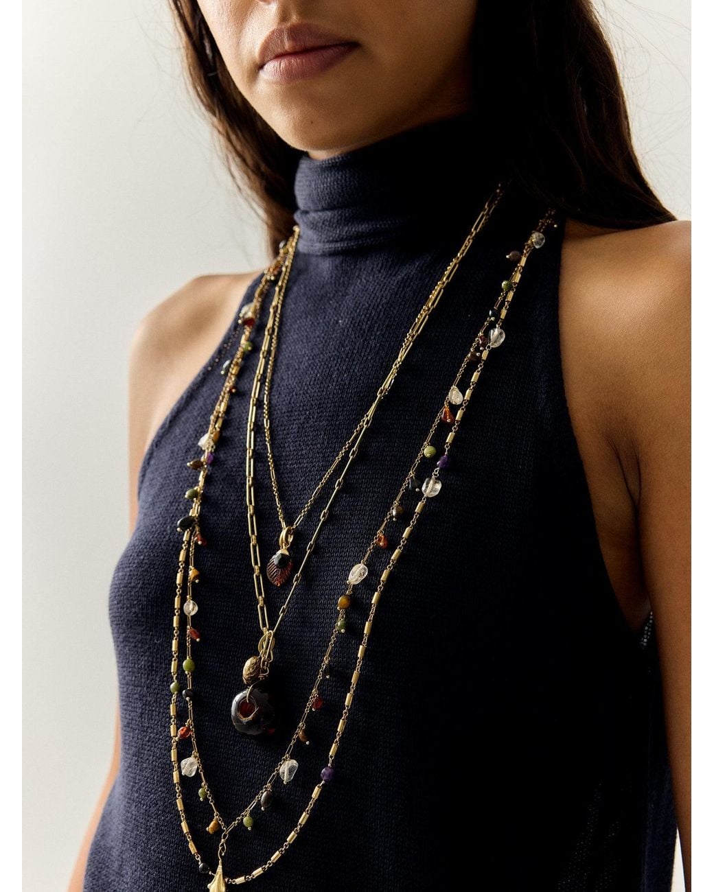 Sita Nevado White Braun Necklace