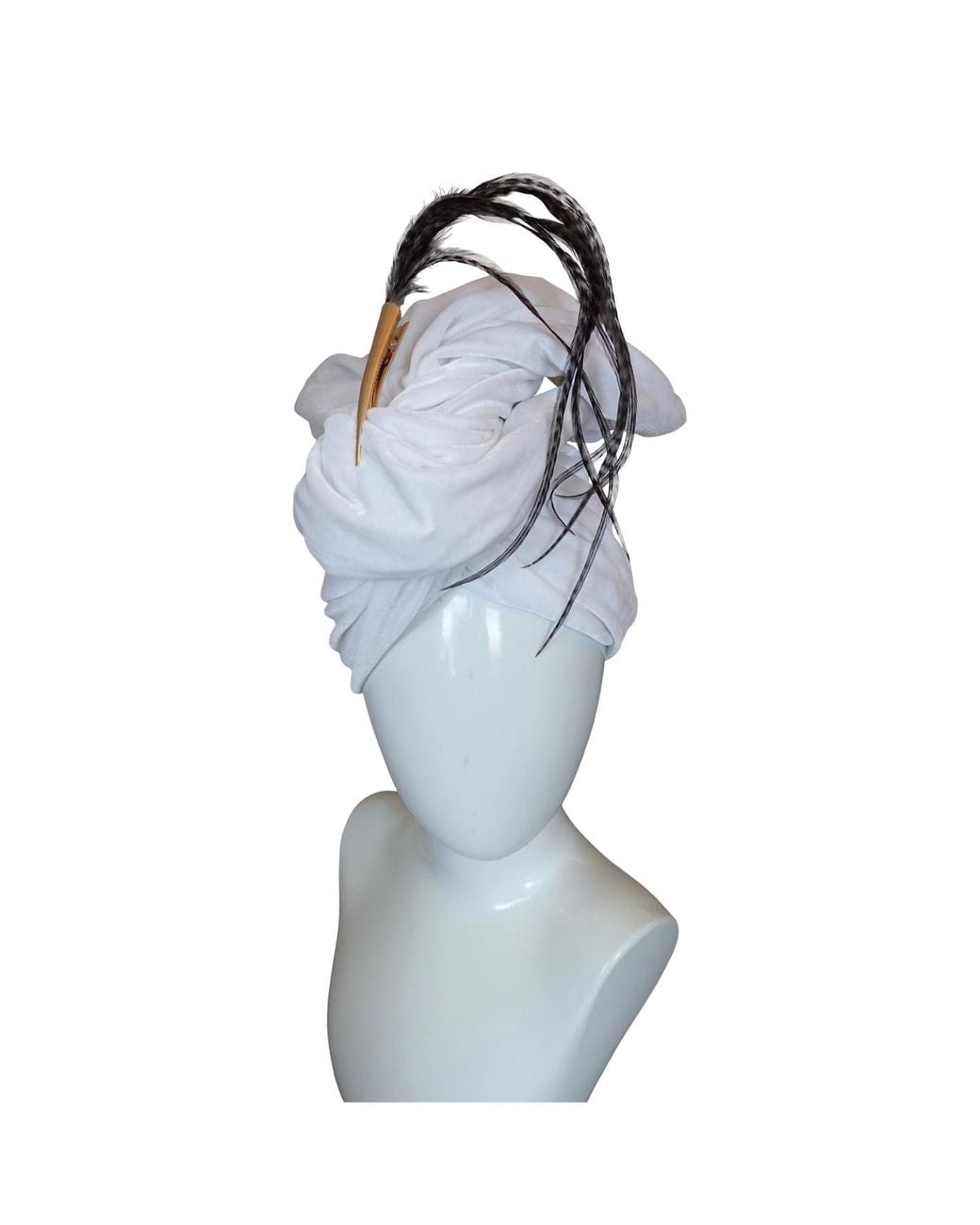 Romer Millinery Black Feather Clips For Hair, Hat, Turban & Lapel & Smokey