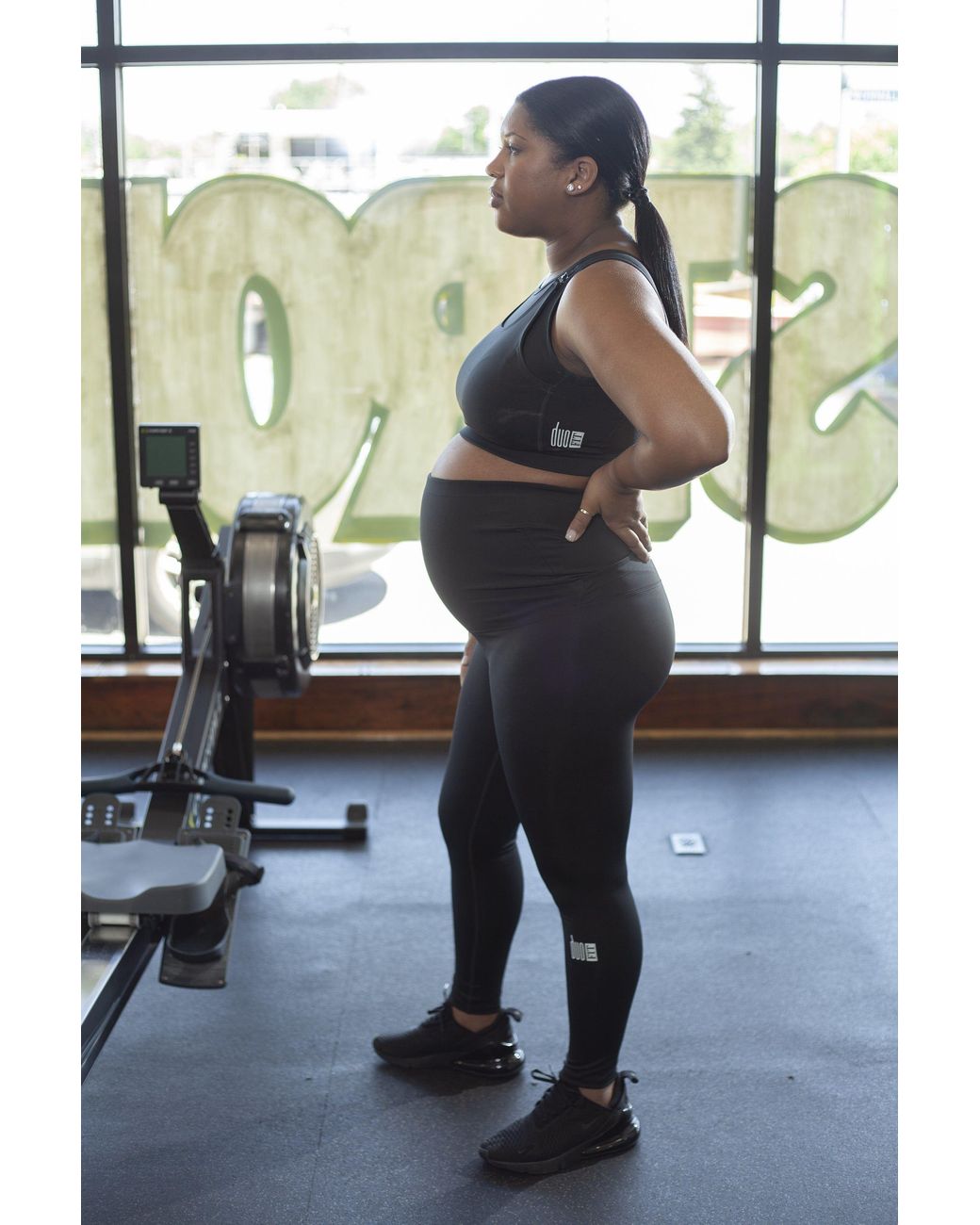 Duofit Maternity Activewear Blue Daily Nursing Sports Bra
