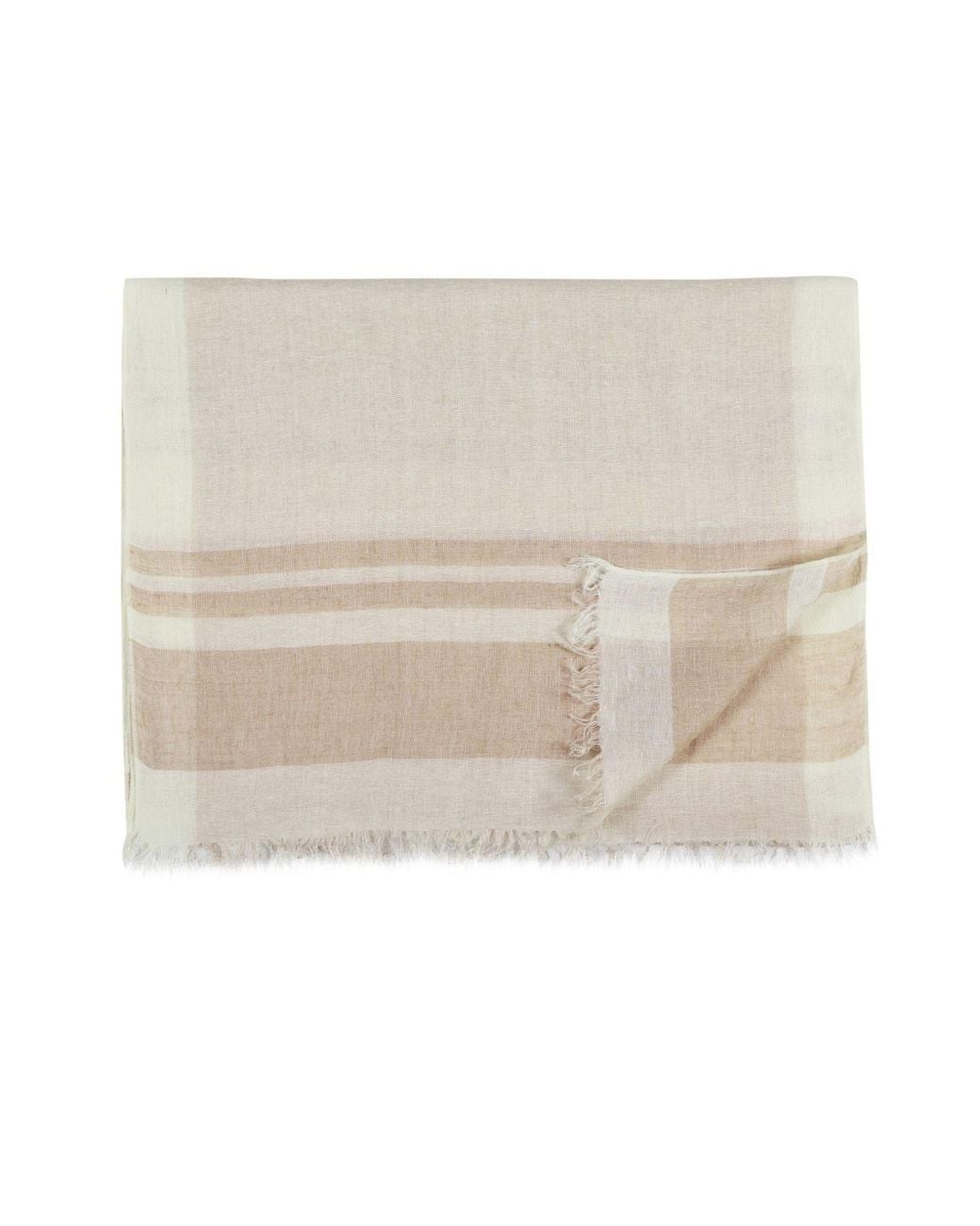 Heritagemoda Natural Neutrals Handwoven Linen Scarf
