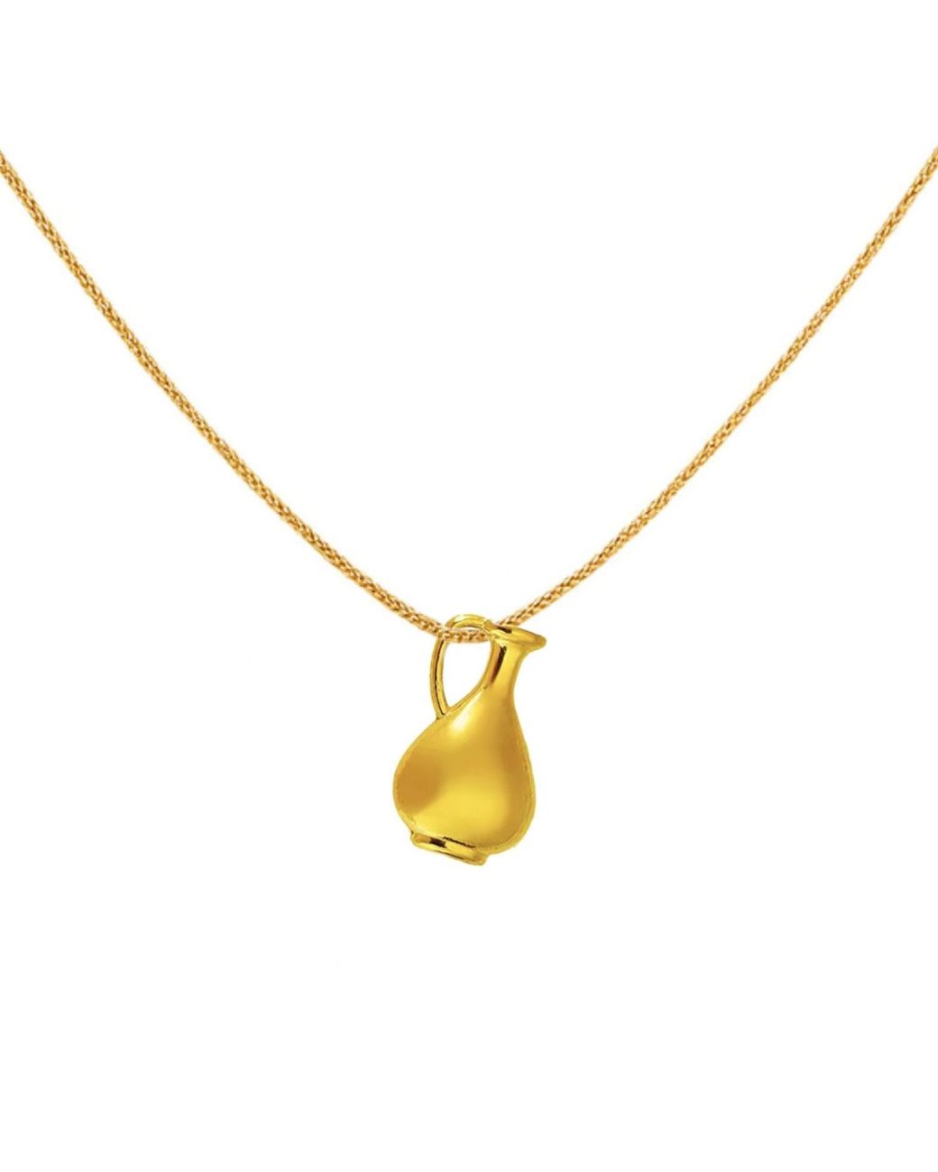 A Weathered Penny Metallic Vase Necklace