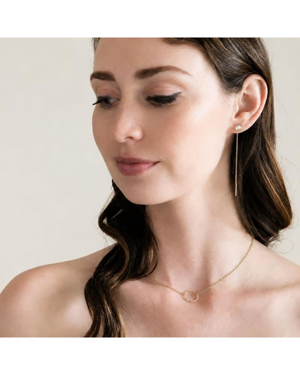 Heather Hawkins Jewelry Metallic Hammered Circle Necklace