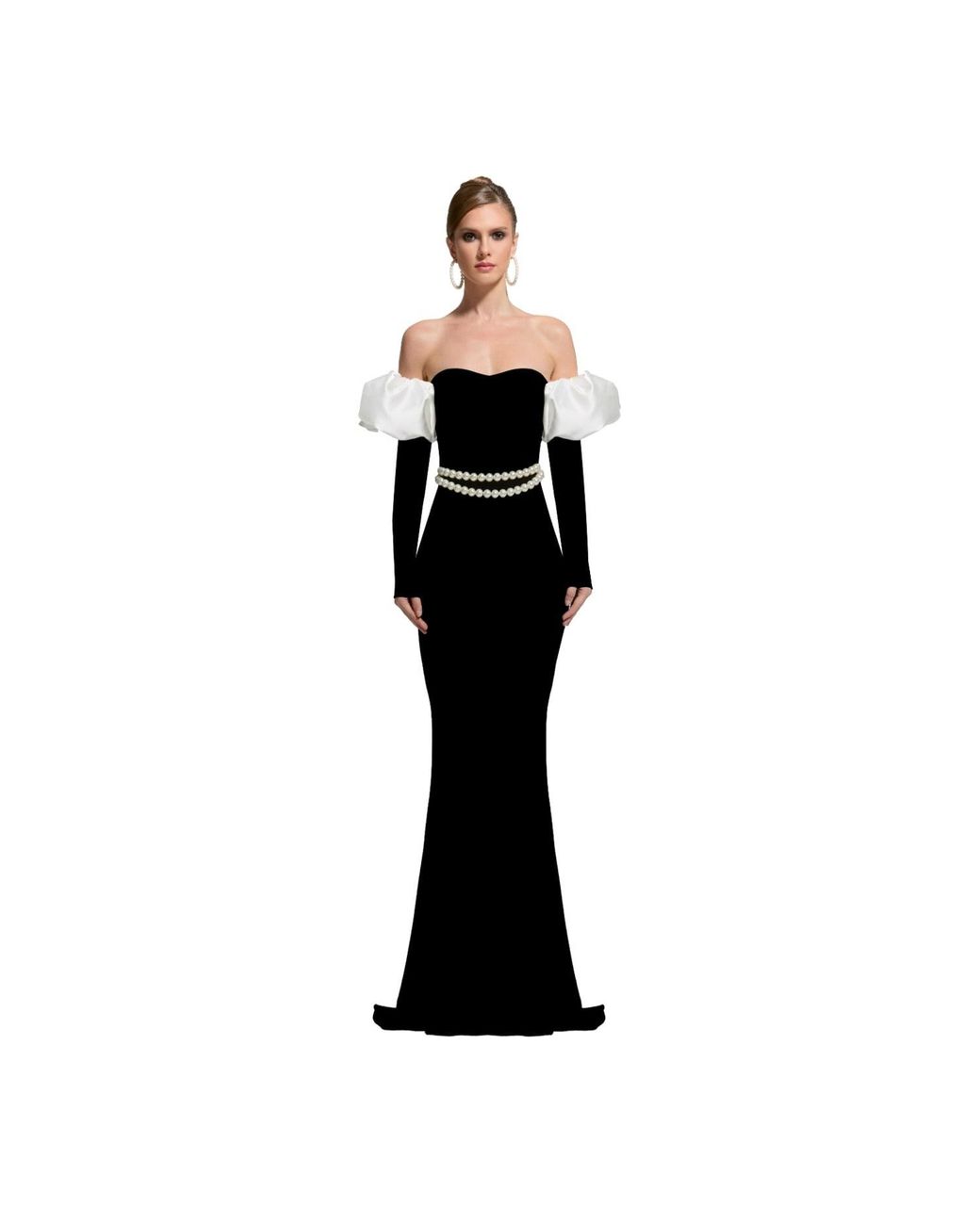 Nur Karaata Black Hofburg Long Dress