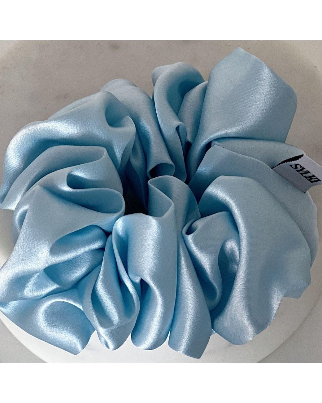 Sylk Blue Silk Scrunchie Bundle