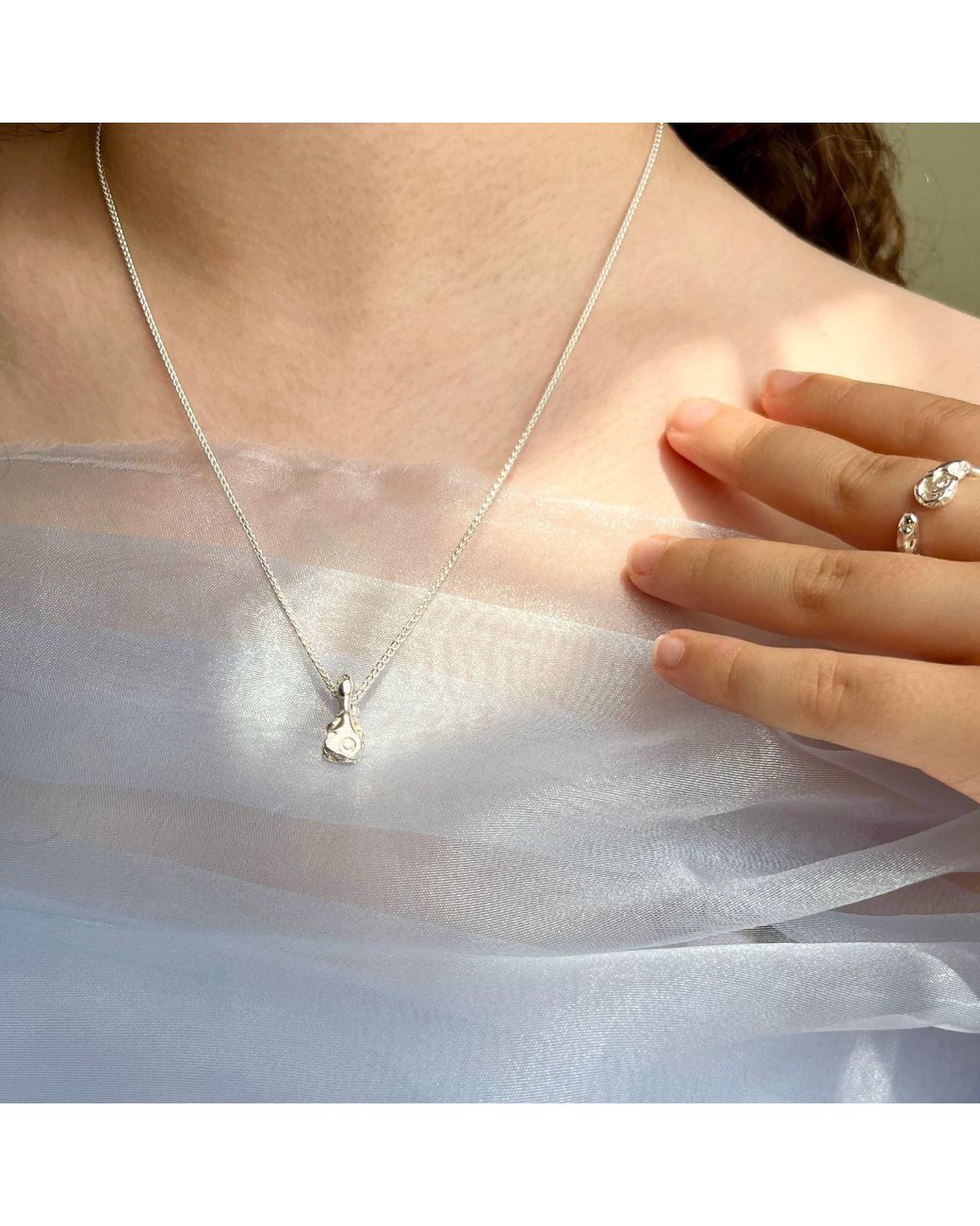 Bio-Trimmings Metallic Onnes Cubic Zirconia Necklace