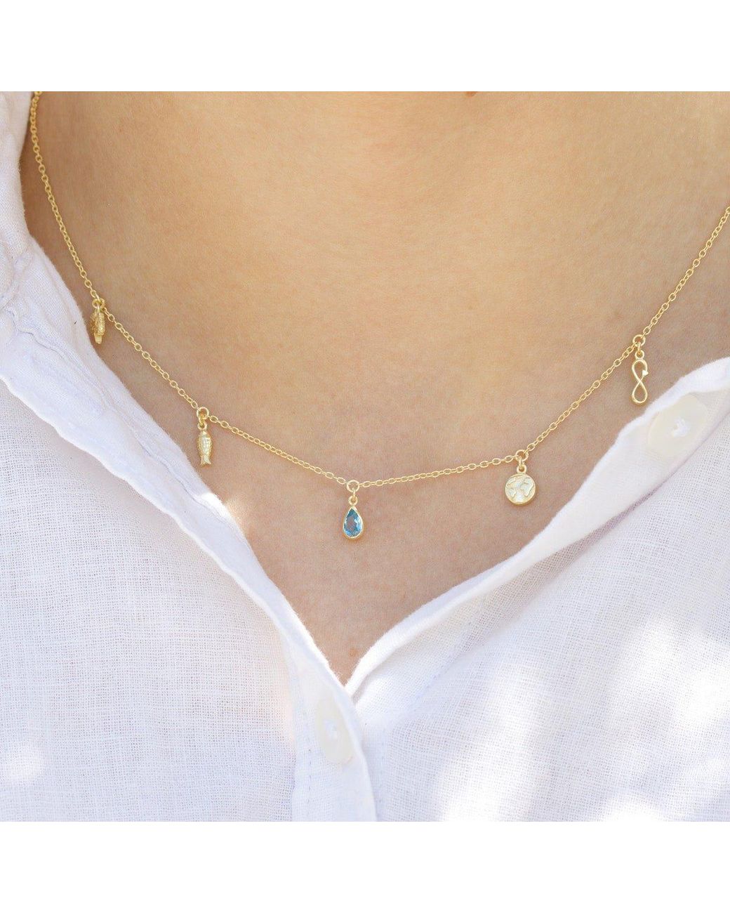 With Love Darling Metallic Planet Necklace