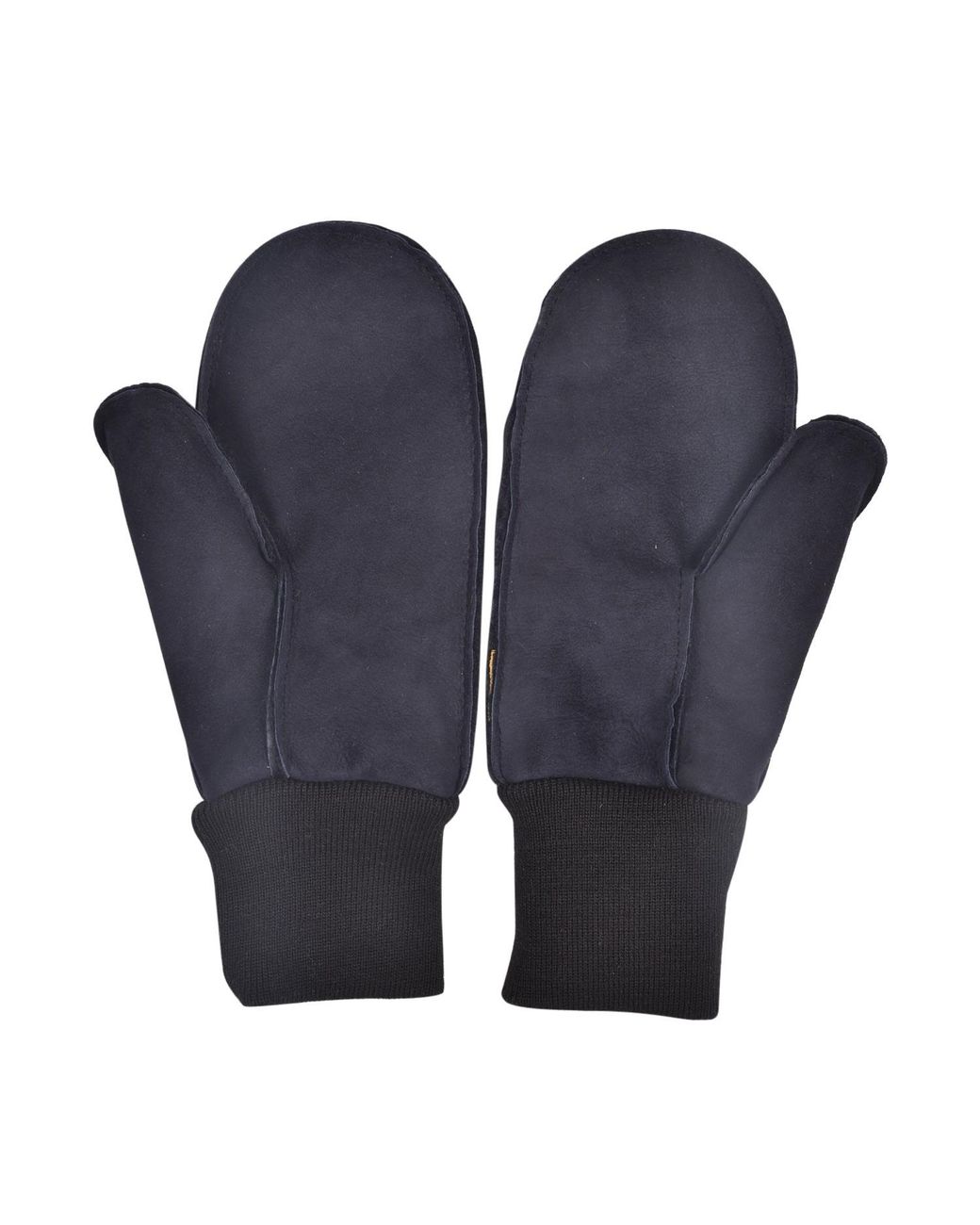 Owen Barry Blue Sheepskin Mittens