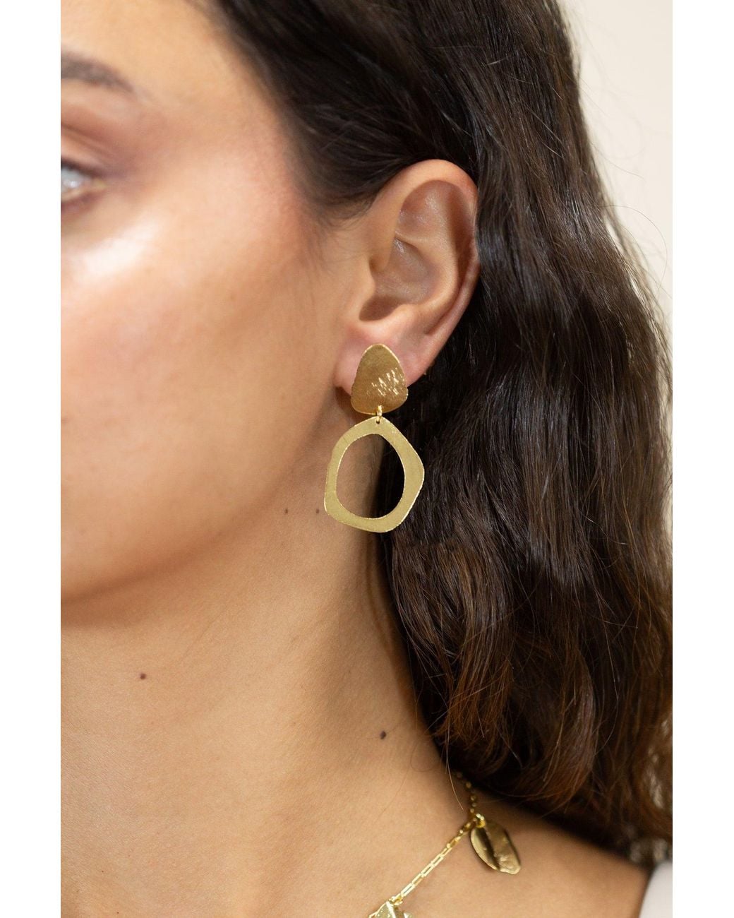 Marcia Moran Metallic Dahlia Earrings