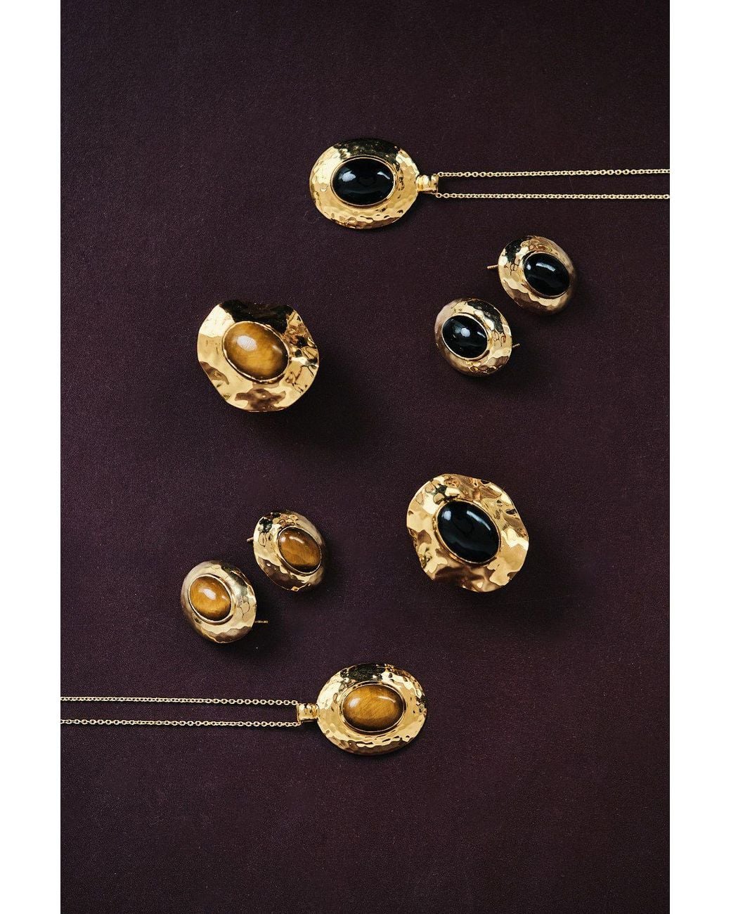 Argento Vivo Metallic Terra Necklace — Onyx