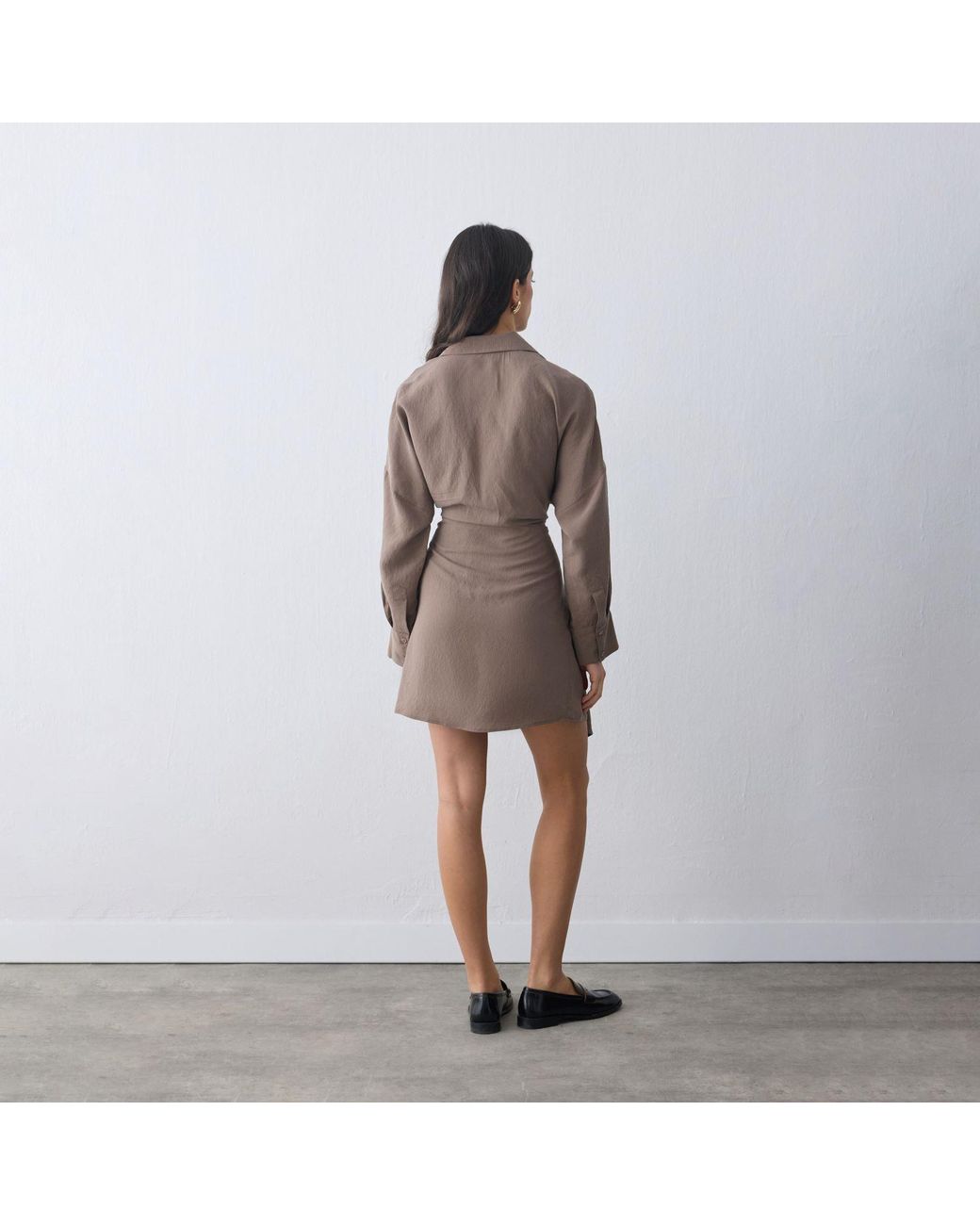 Thisisu Collection Brown Verda Shirt Dress – Striped