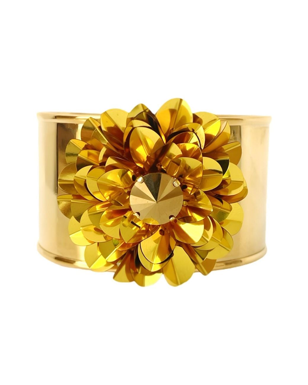 PINAR OZEVLAT Yellow Dahlia Cuff
