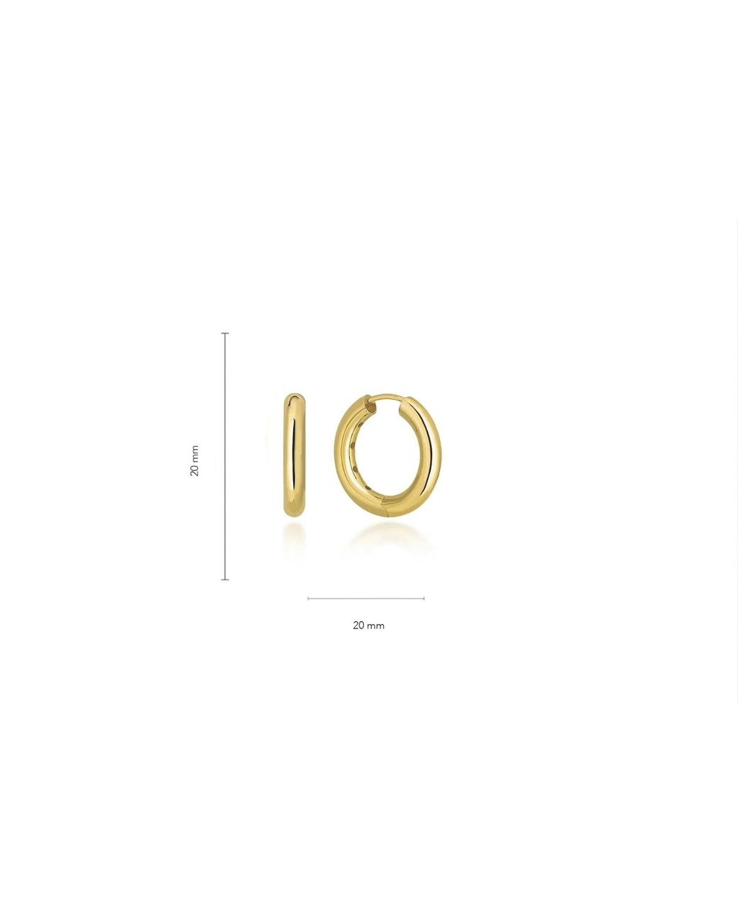 Reis Jewellery Metallic Chunky Hoops