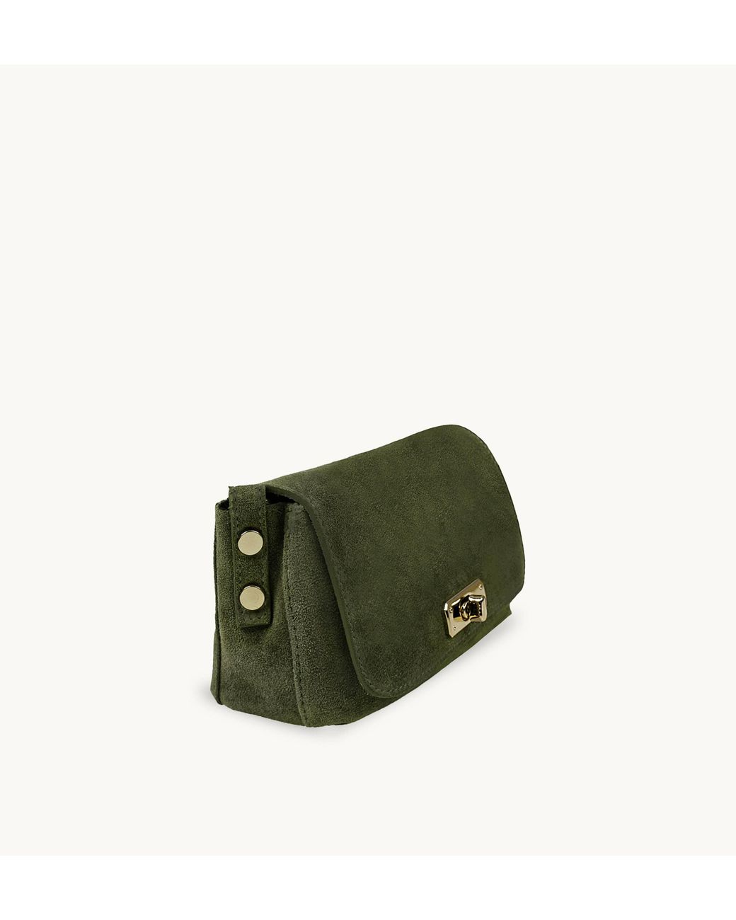 Apatchy London Green The Maisie Mini Suede Bag