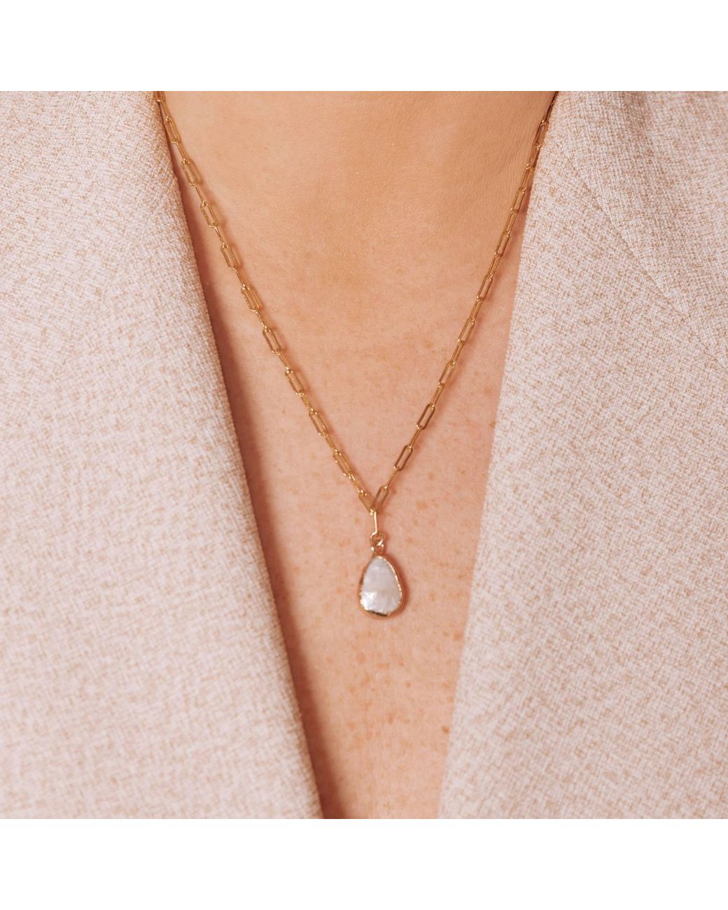 SET & STONES Metallic Sedona Necklace