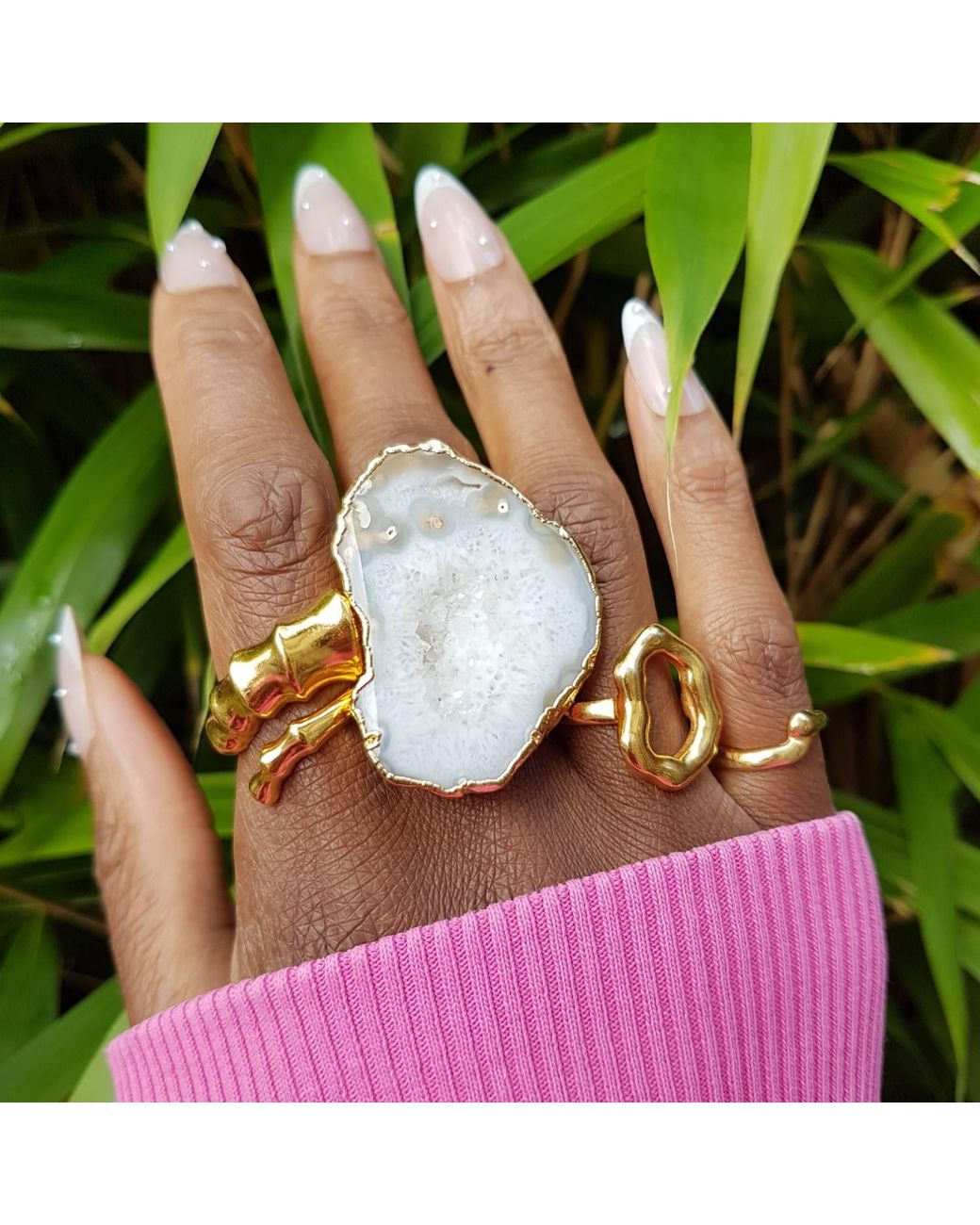 YAA YAA LONDON Metallic Strength Vermeil Adjustable Ring