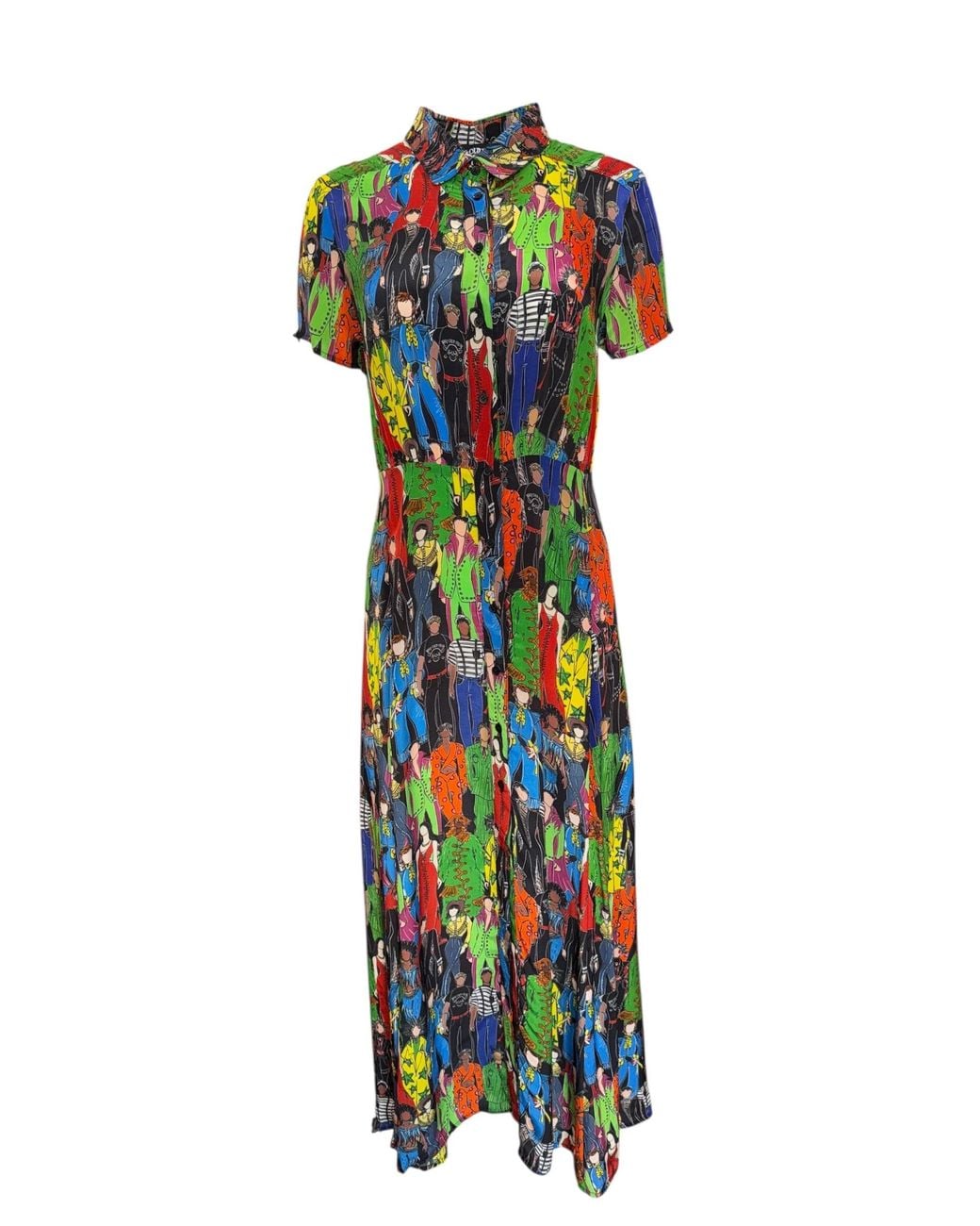 Any Old Iron Green Heroes Collared Dress