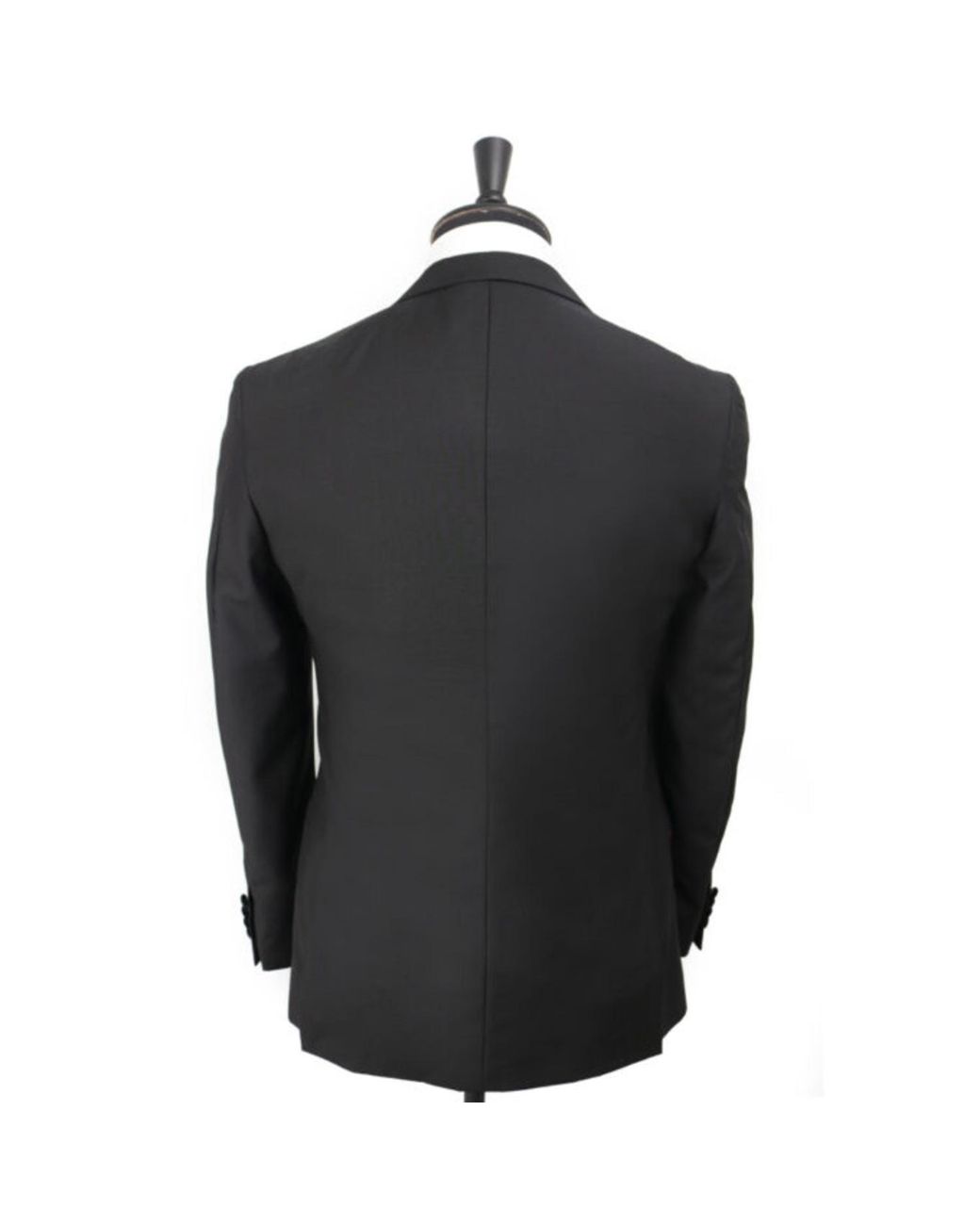 DAVID WEJ Black Alfredo Dress Single Breasted Velvet Peak Lapel Tuxedo for men
