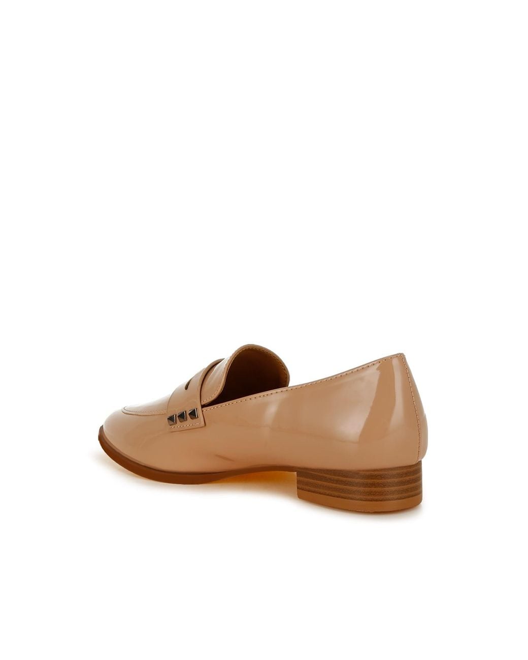 Rag & Co Natural Neutrals Noshiya Patent Pleather Penny Loafers