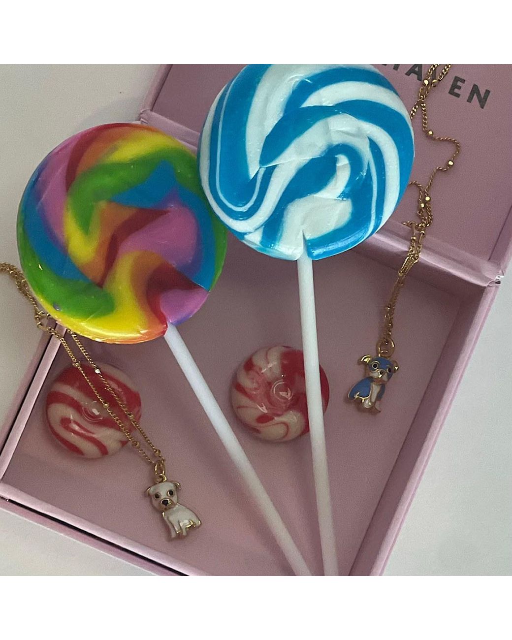 Cloud Haven Metallic Mini Bulldog Sweetie Pendant