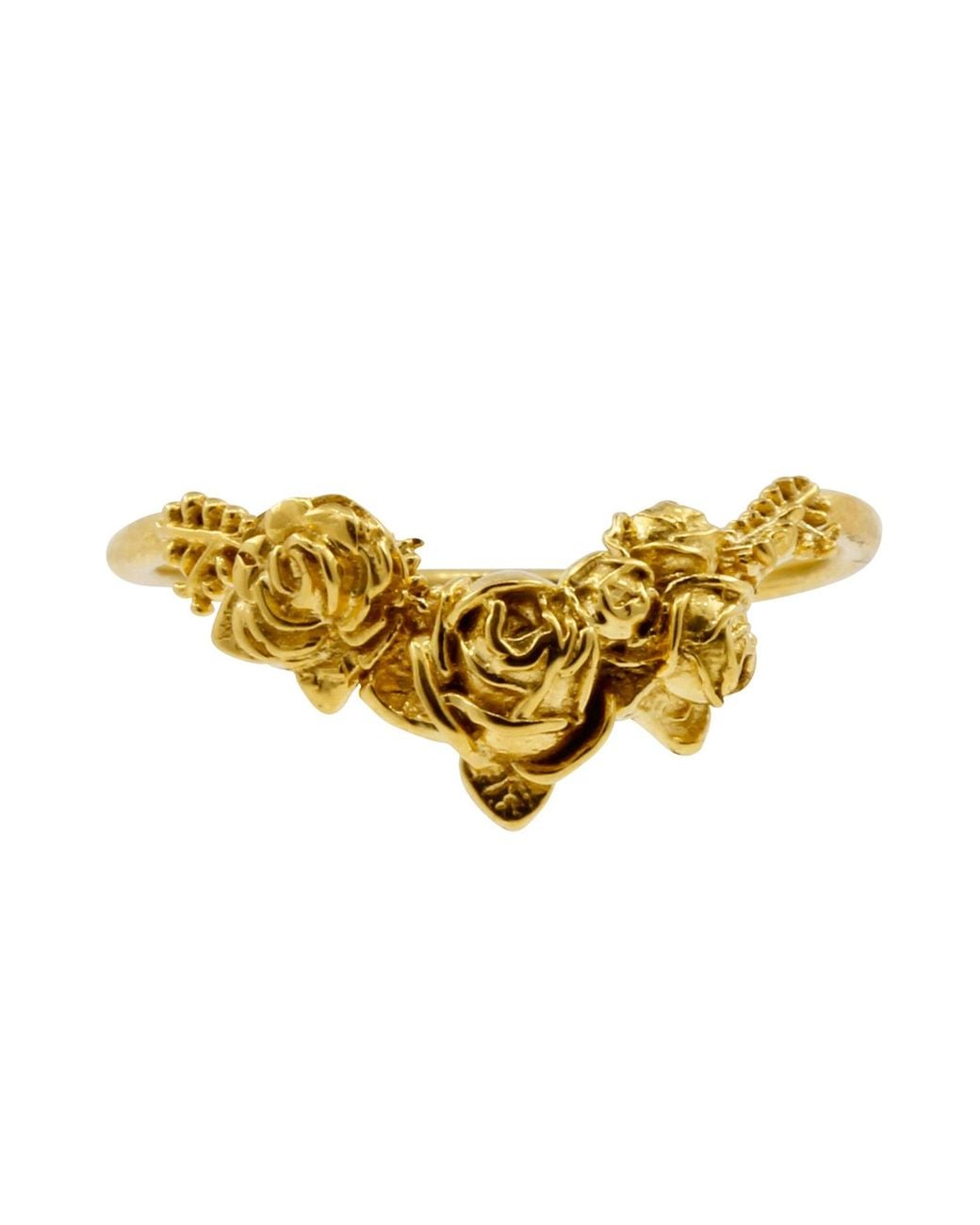 Lee Renee Yellow Rose Chevron Ring – Gold