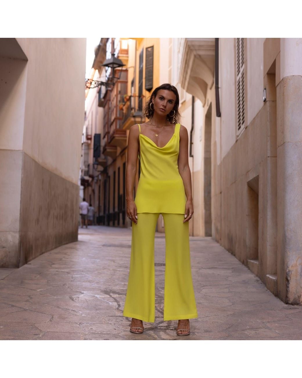 The Ethos Studio Yellow Laura Top