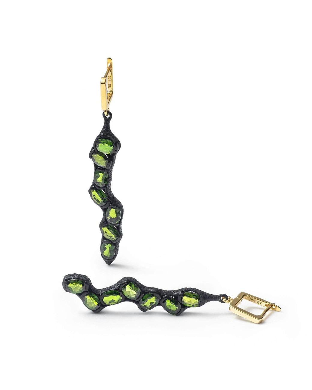 German Kabirski Green Haydn Chrome Diopside Earrings