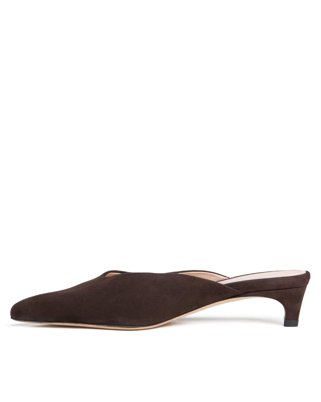 Beautiisoles by Robyn Shreiber Made in Italy Brown Gal Suede Mule Comfortable Dressy & Elegant For Work & Evening