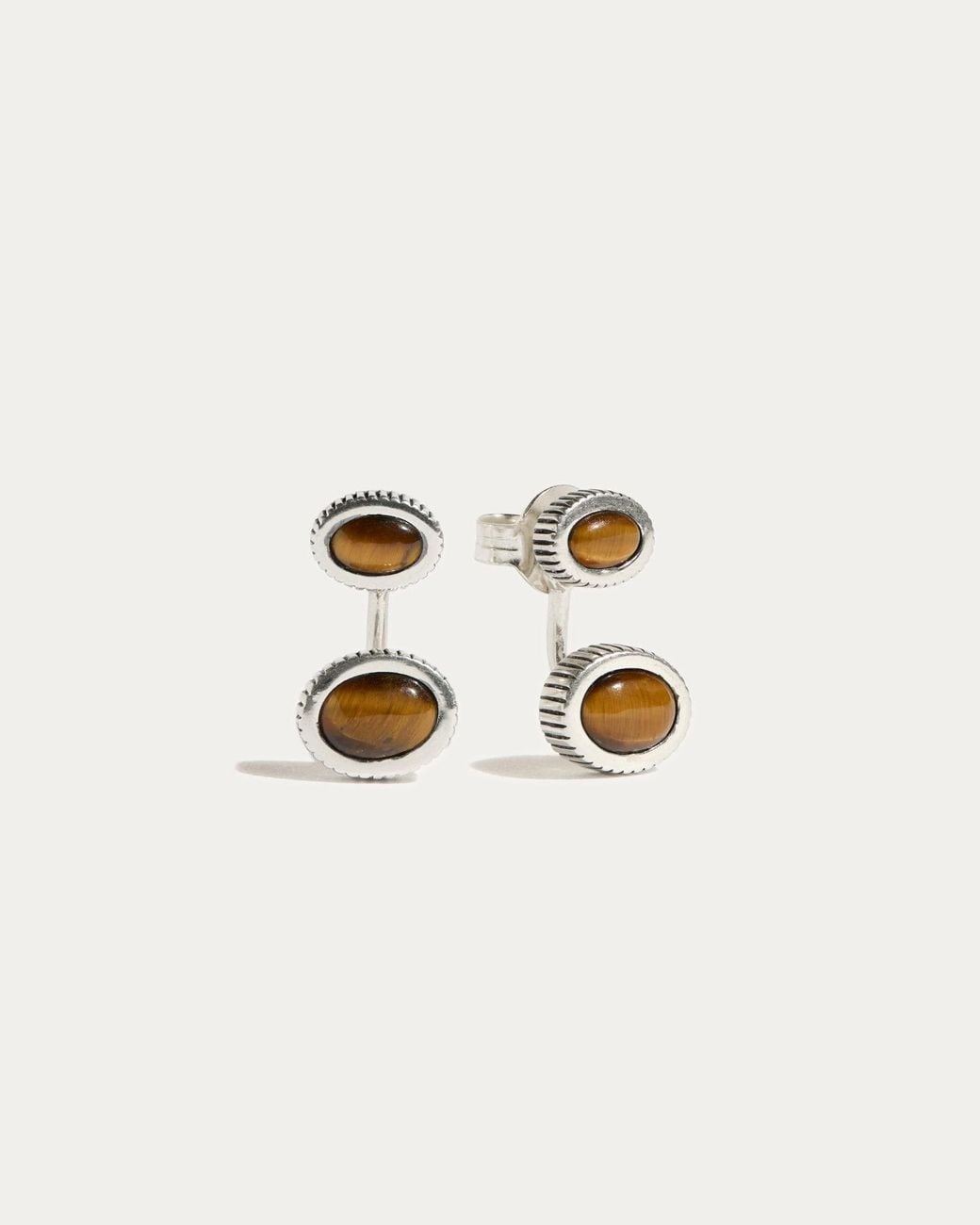 Stone Fruit Metallic Bolo Ear Jacket Earrings