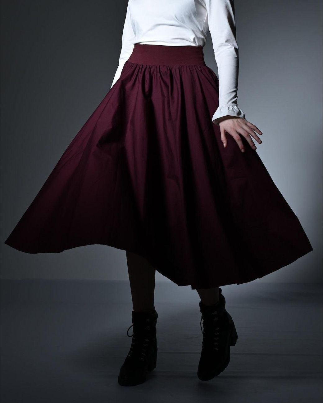 Frock Tales Purple Drury Lane Circle Skirt