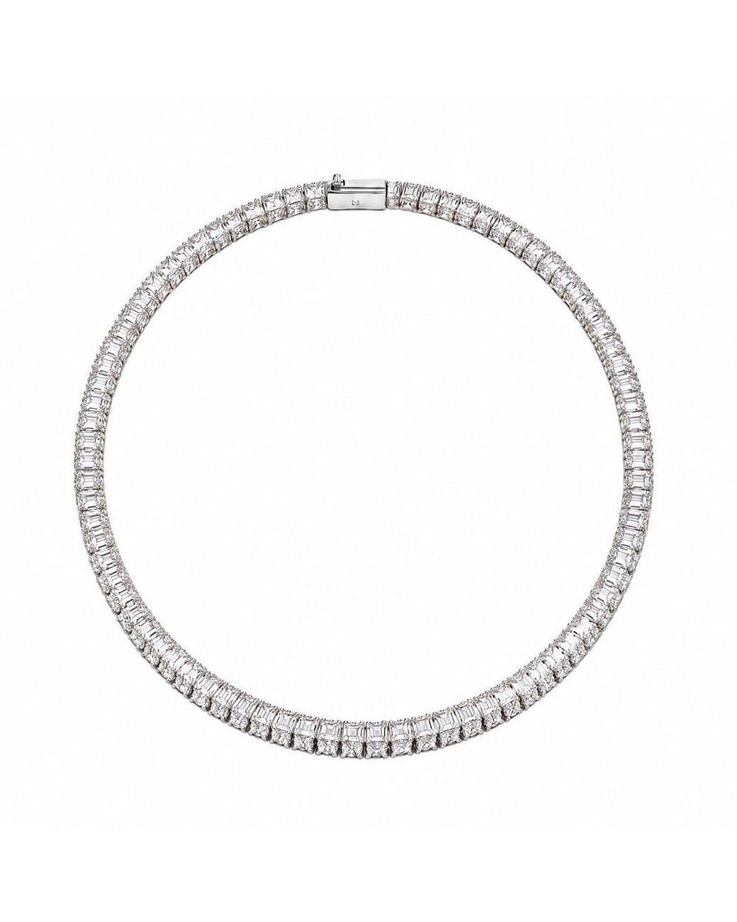 The M Jewelers Metallic The Thin Tennis Necklace