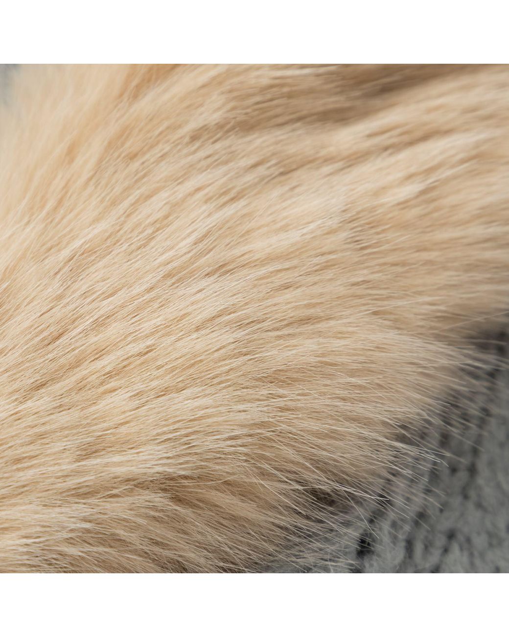 Belsize25 Blue Cashmere-Blend Faux Fur Collar Cable-Knit Cardigan