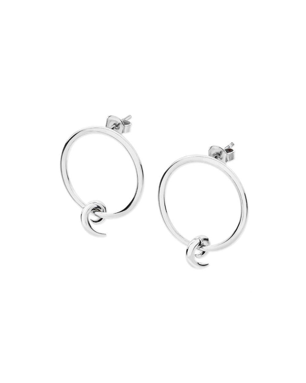 Lucy Quartermaine Metallic Circle Swirl Earrings