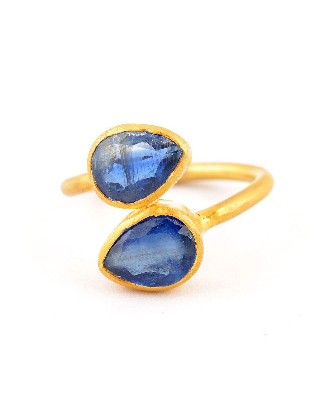 Opium Jewels Blue Teardrop Cocktail Ring