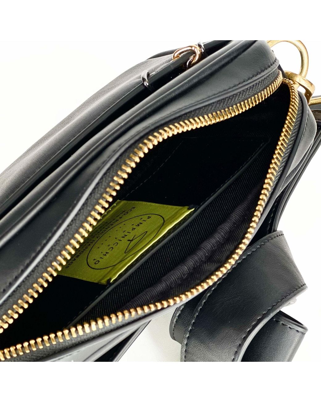 Pimpinicchio New York Black Asymmetrical Belt Bag for men