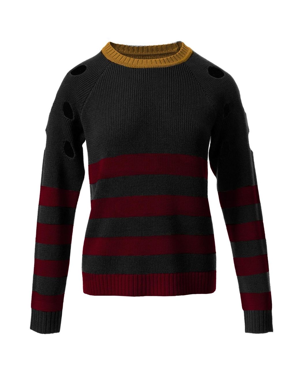 Fully Fashioning Black Brooke Sweater