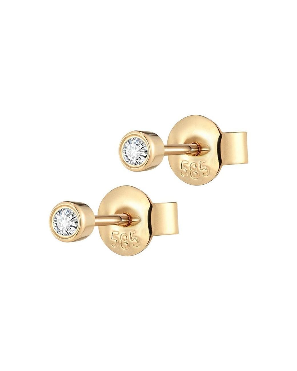 Larisa Beaumont Metallic Mini Beacon Diamond Stud Earring