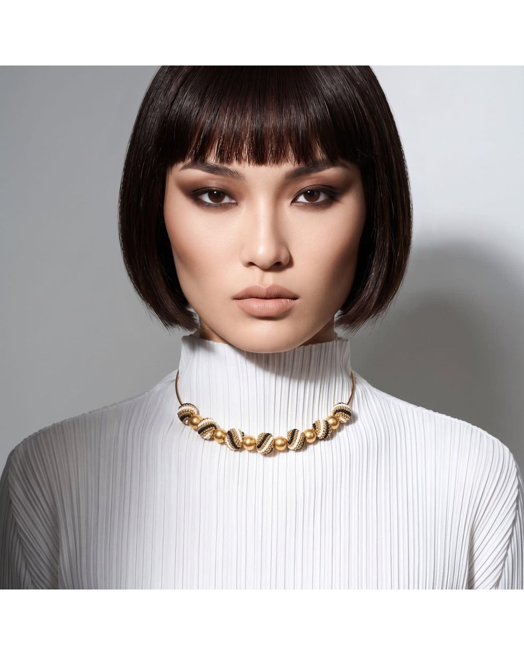 Iliana Arrazola Metallic Magic Ball Necklace, And, Glass Beads, Beaded Jewelry