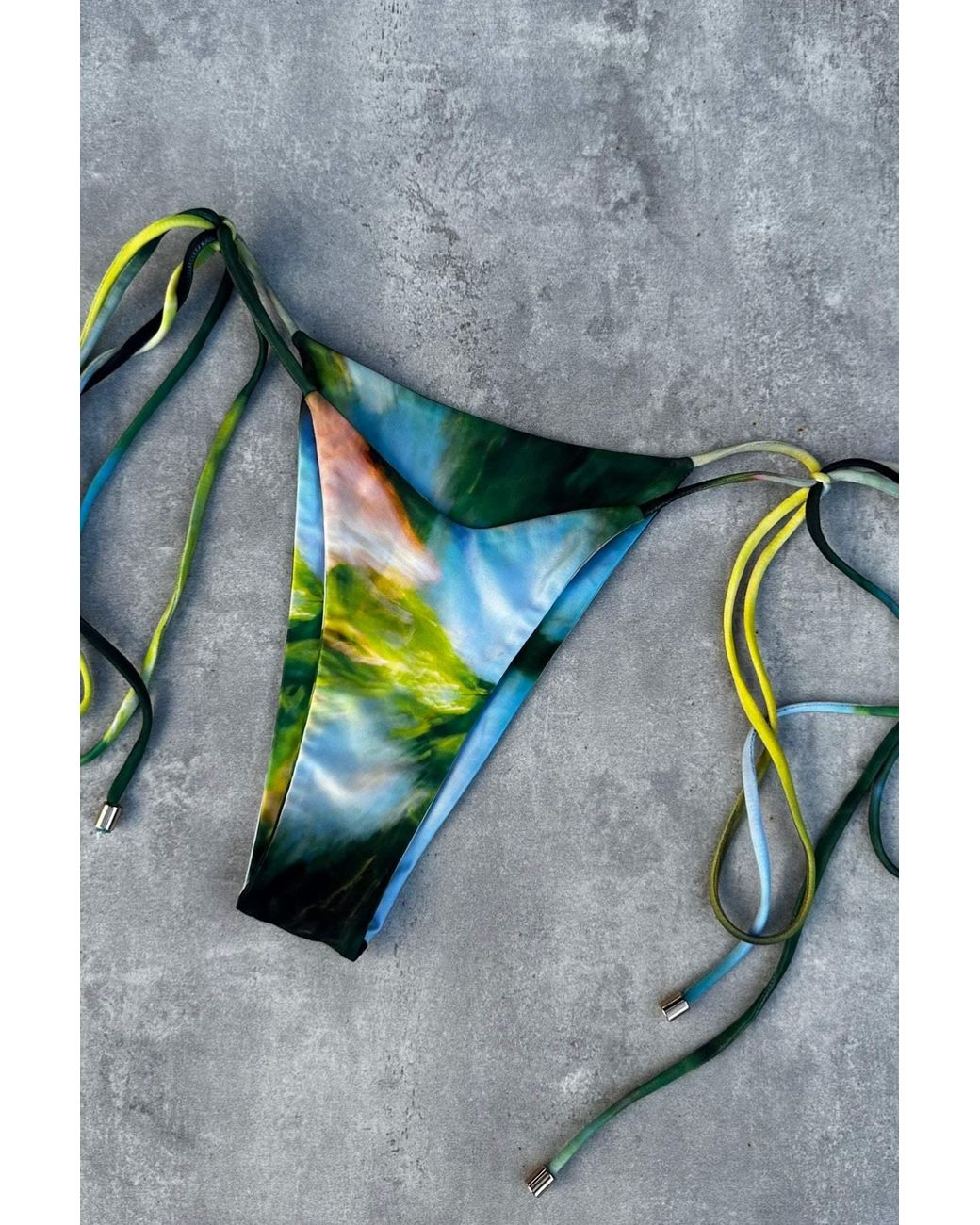 Animal Blue Watercolor Bikini Bottom