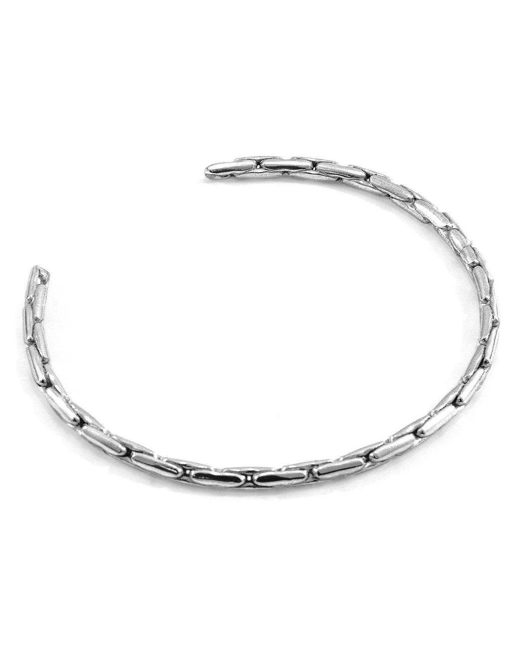 Anchor and Crew Metallic Mizzen Sail Chain Bangle for men