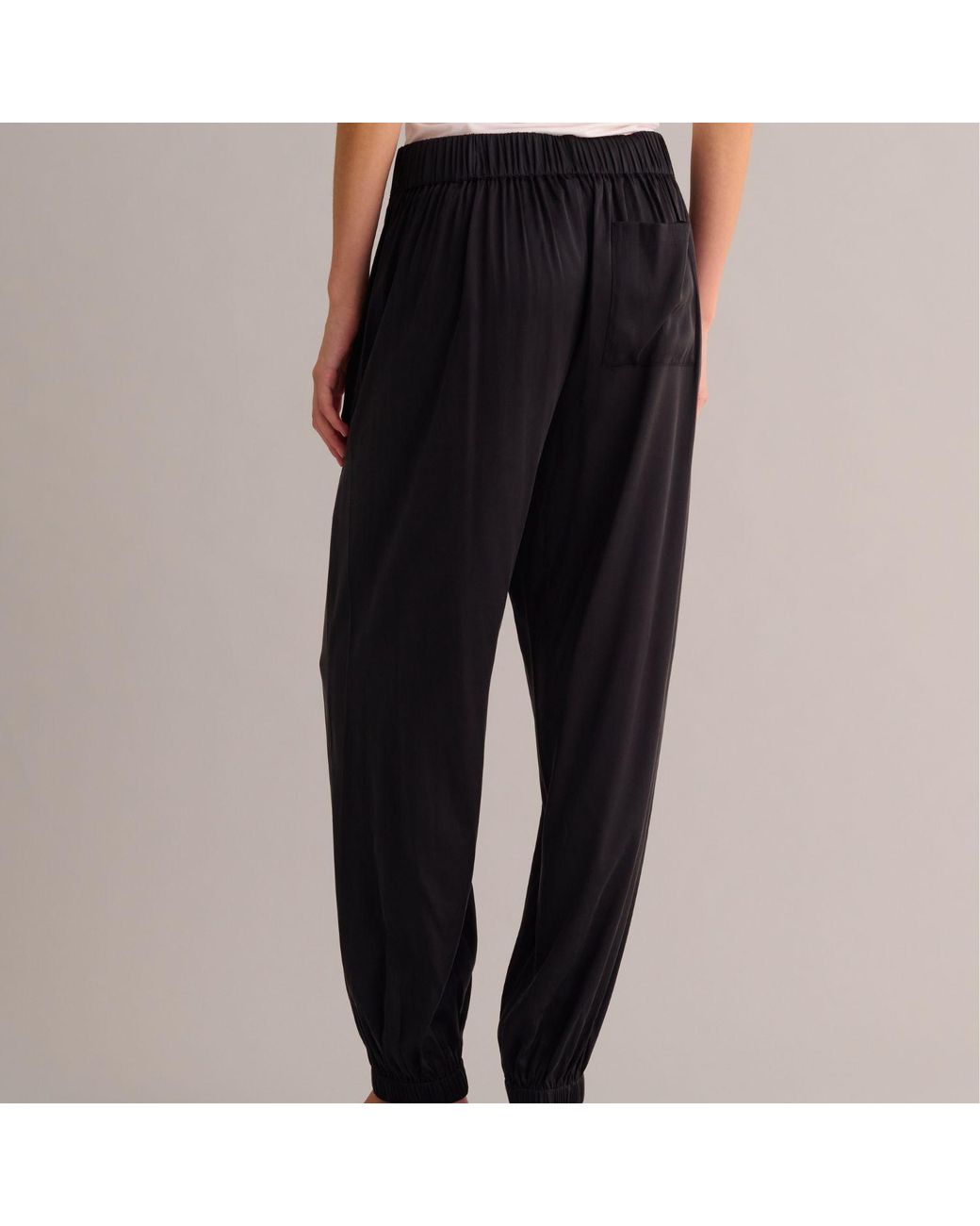 Mamu Dream Blue Washable Organic Stretch Silk Cuffed Joggers