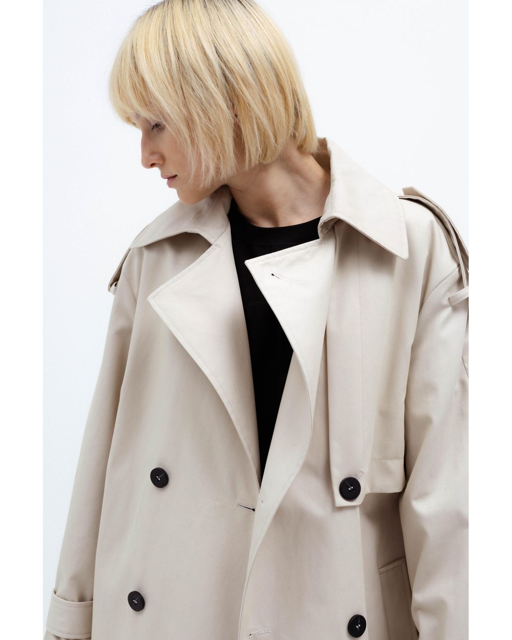 InAvati Natural Neutrals Oversized Trench Coat