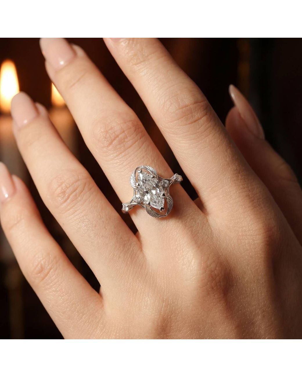 Azura Jewelry New York White Winged Seeker Ring