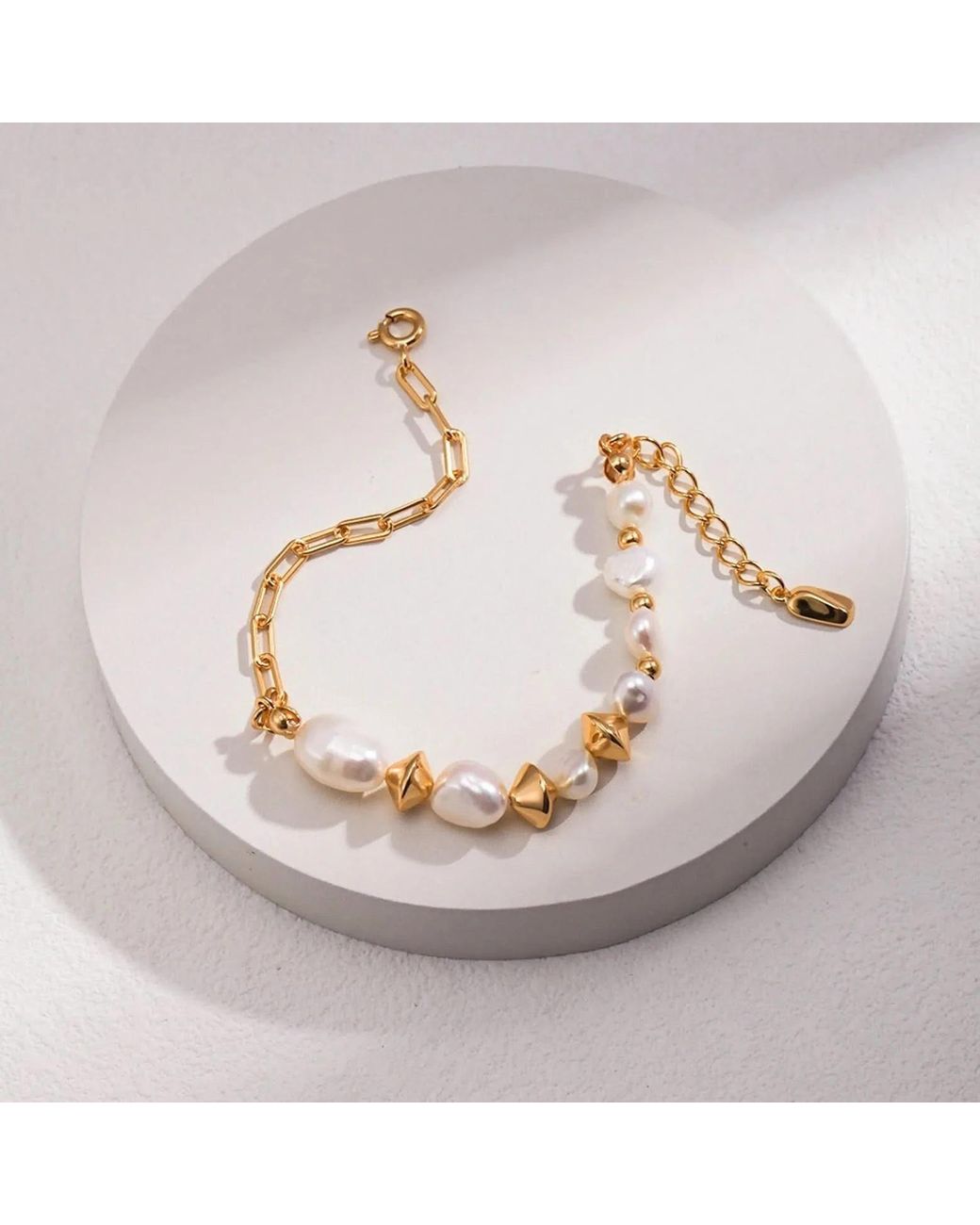 Angel Barocco Metallic Classic Baroque Pearl Bracelet