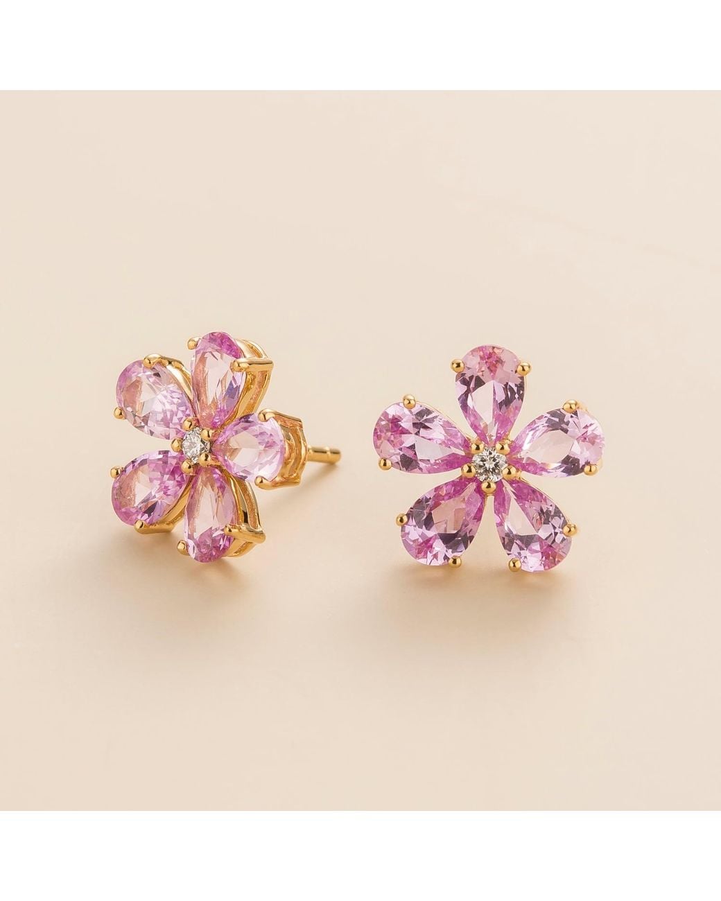Juvetti Pink Florea Earrings