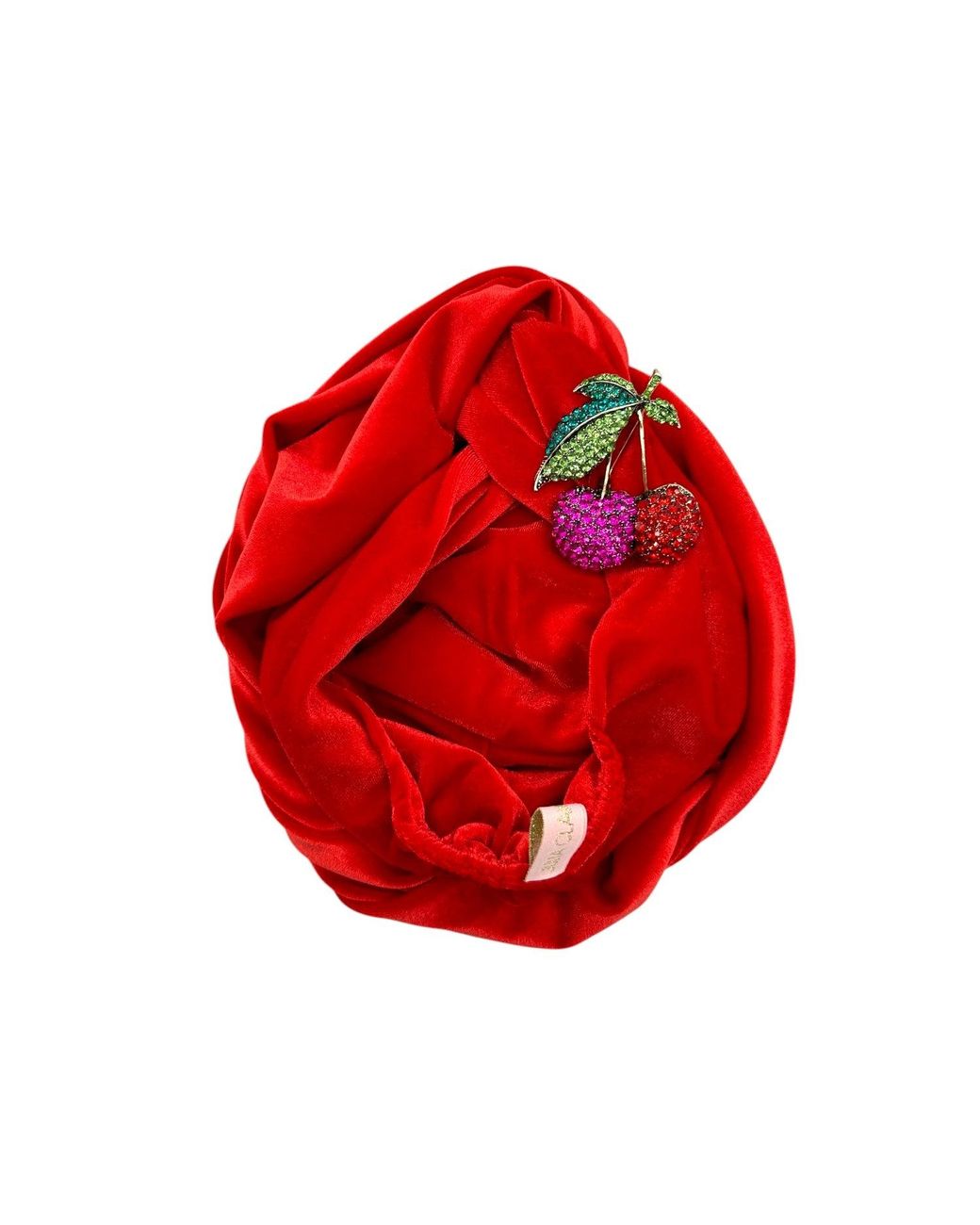 Julia Clancey Red Ruby X Cherries Turban