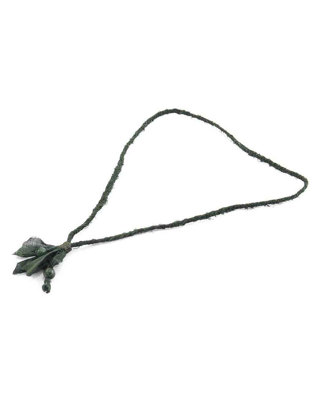 Anchor and Crew Metallic Jade Marcus, Stone & Braided Cotton Voile Skinny Necklace X Wrap Bracelet for men