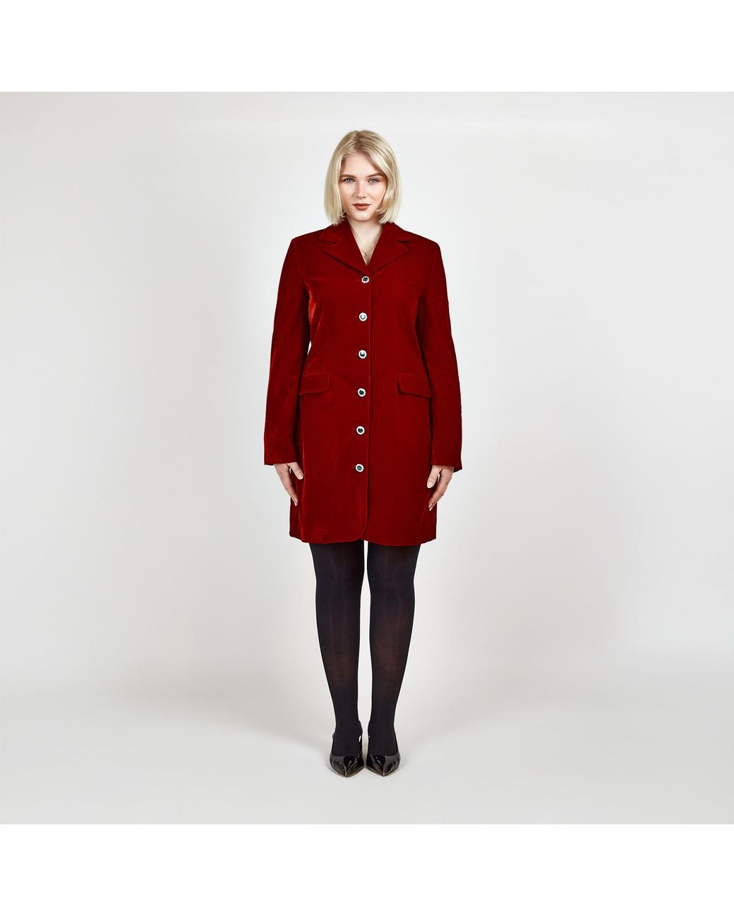 Femponiq Velvet Tailored Blazer Dress